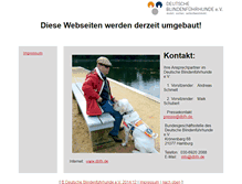 Tablet Screenshot of deutsche-blindenfuehrhunde.info